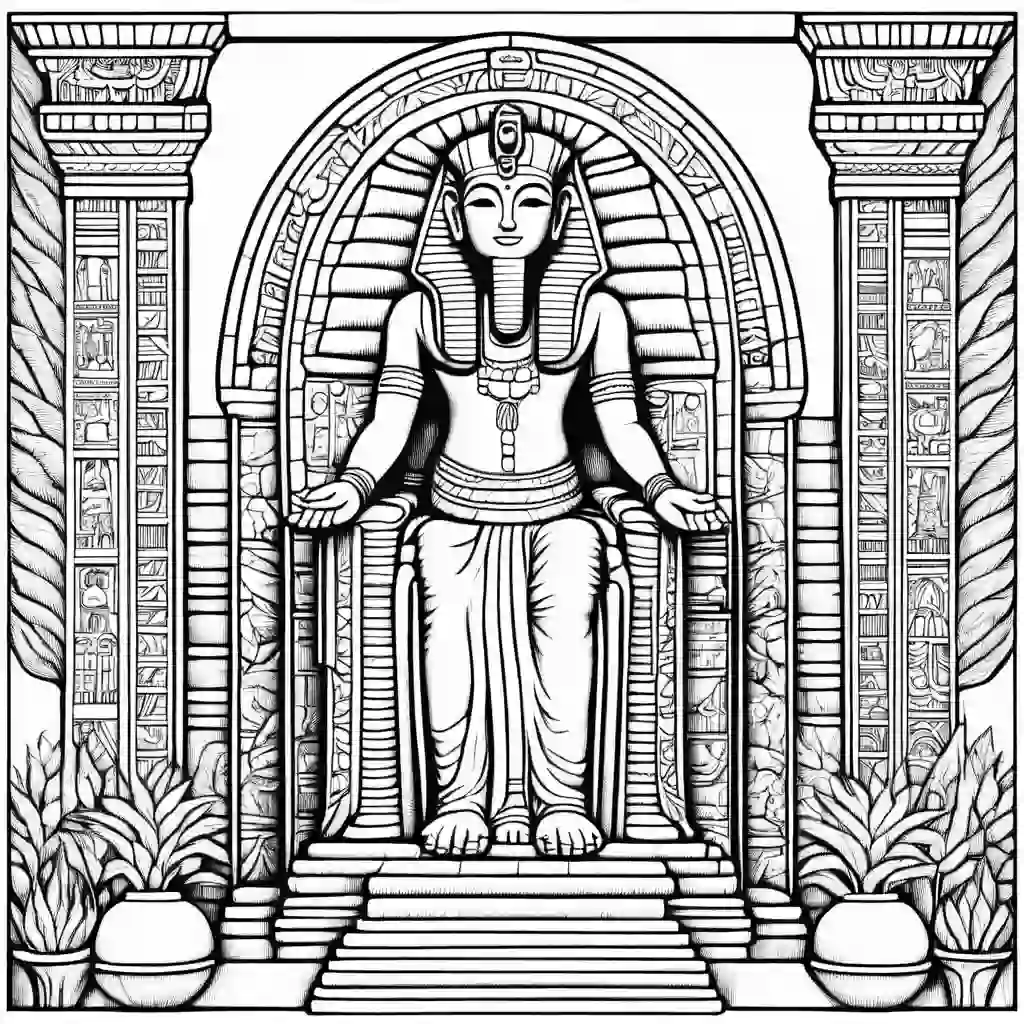 Sarcophagi coloring pages